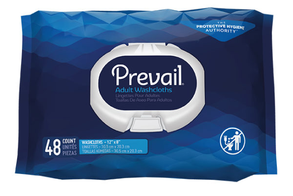 Prevail Adult Disposable Washcloths 96 Count