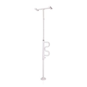 Stander Security Pole & Curve Grab Bar. Standalone image of the security pole.