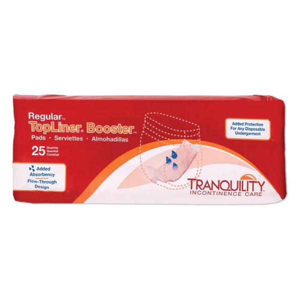 Tranquility TopLiner Booster Pads. Image of the product packaging.