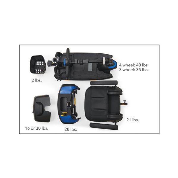 Golden Buzzaround XLS HD GB124 4-Wheel Scooter (With Suspension) - Image 4
