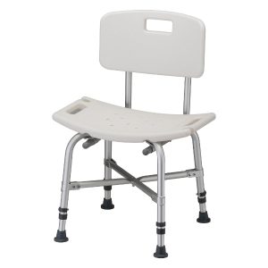 Nova Heavy Duty Bath Seat With Back (White)