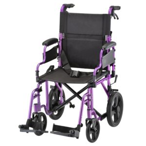 Nova Lightweight Transport Chair with 12" Rear Wheels